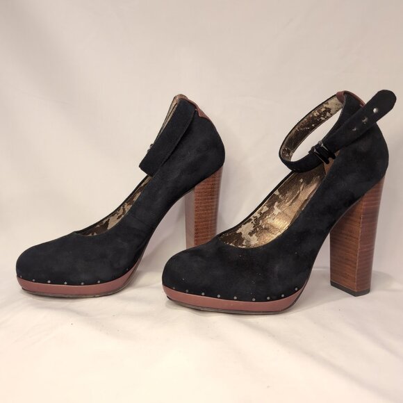 Sam Edelman Lyla Black and Mahogany Platform Pumps - Picture 5 of 9